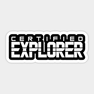 Certified Explorer Sticker